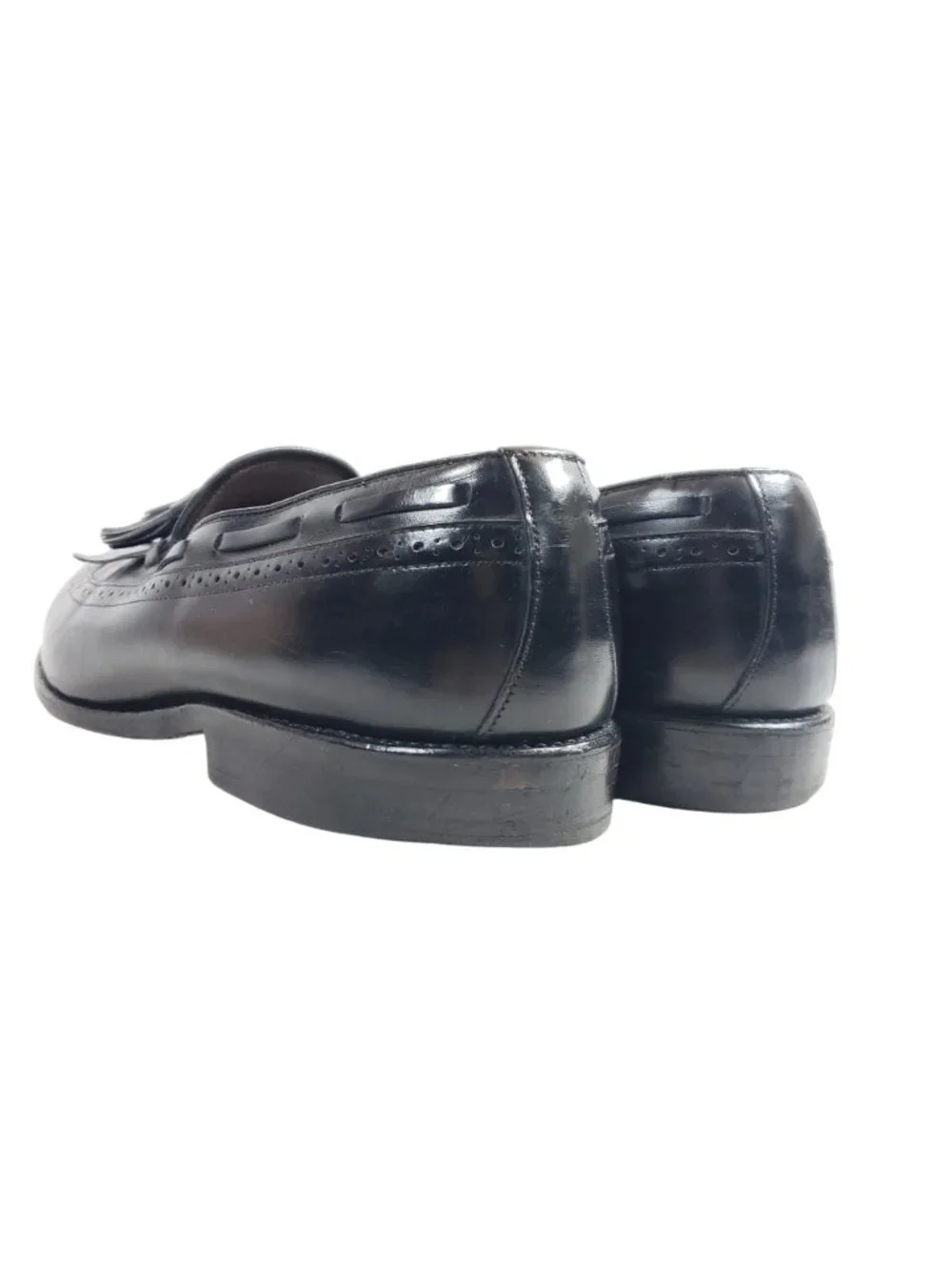 Allen Edmonds Mansfield Black Leather Tassel Loafers Mens  9.5 D Classic Wingtip